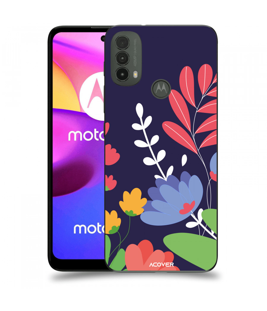 ACOVER Kryt na mobil Motorola Moto E40 s motivem Colorful Flowers