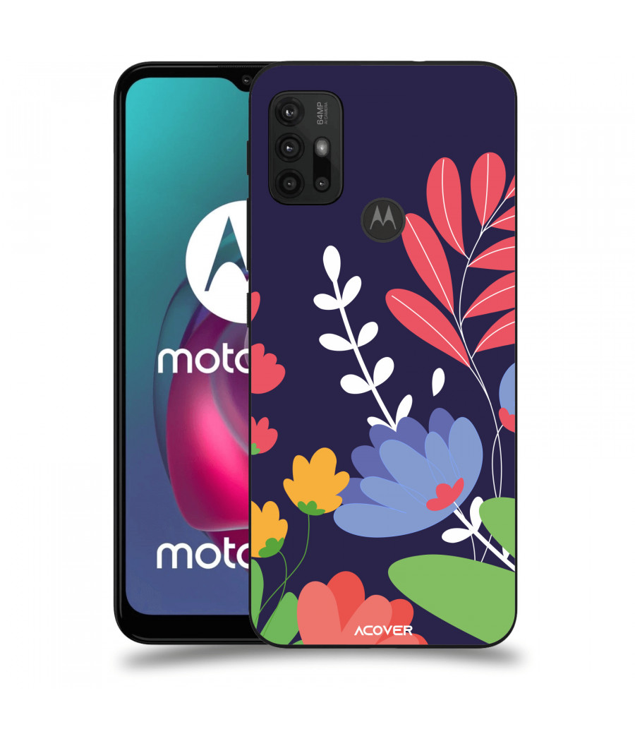 ACOVER Kryt na mobil Motorola Moto G30 s motivem Colorful Flowers