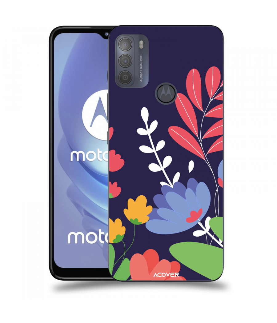 ACOVER Kryt na mobil Motorola Moto G50 s motivem Colorful Flowers