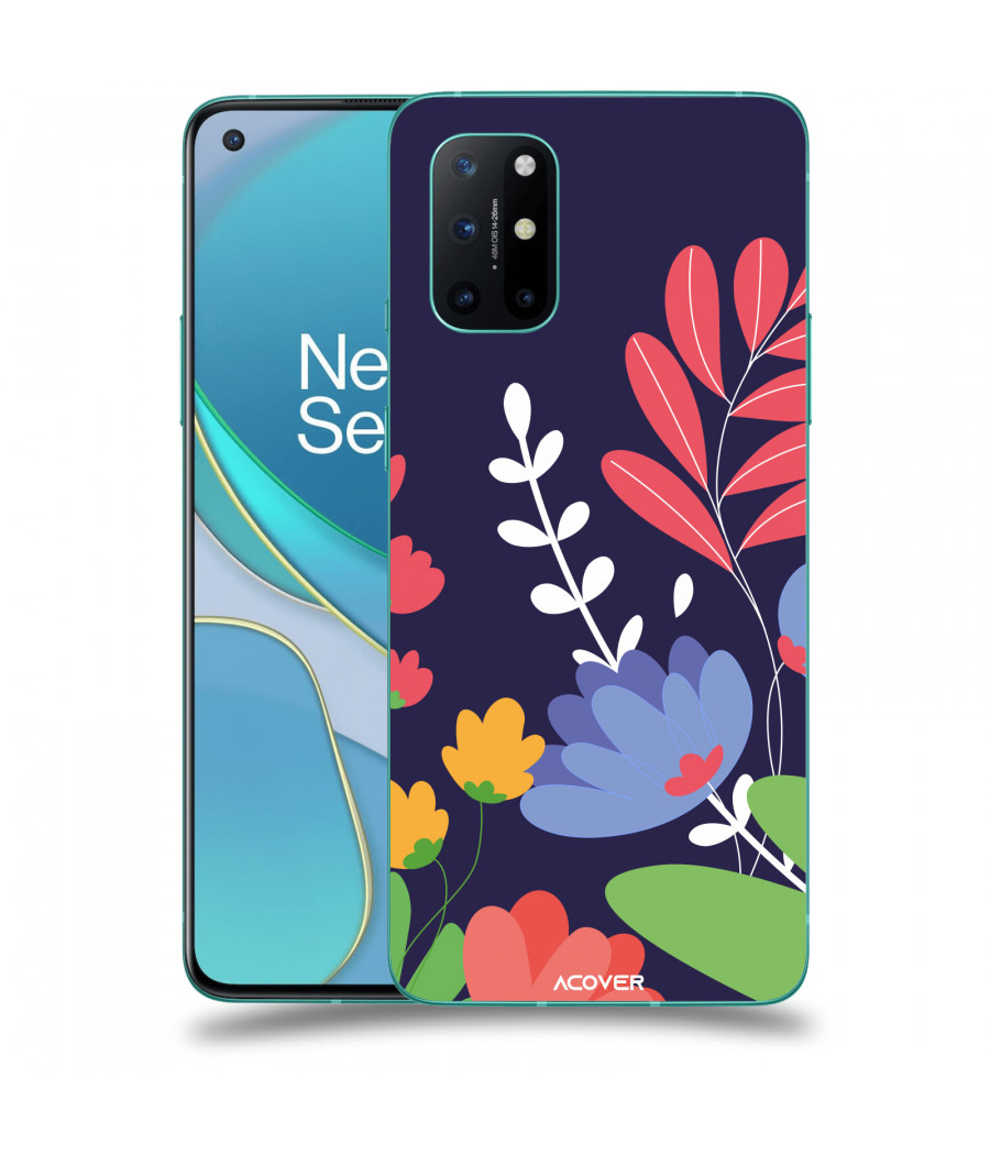 ACOVER Kryt na mobil OnePlus 8T s motivem Colorful Flowers