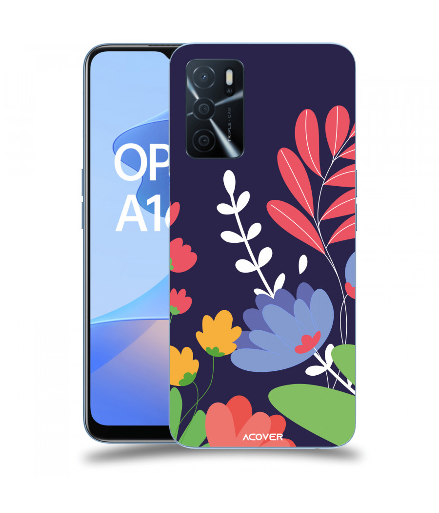 ACOVER Kryt na mobil OPPO A16s s motivem Colorful Flowers