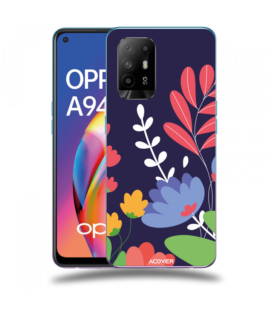 ACOVER Kryt na mobil OPPO A94 5G s motivem Colorful Flowers