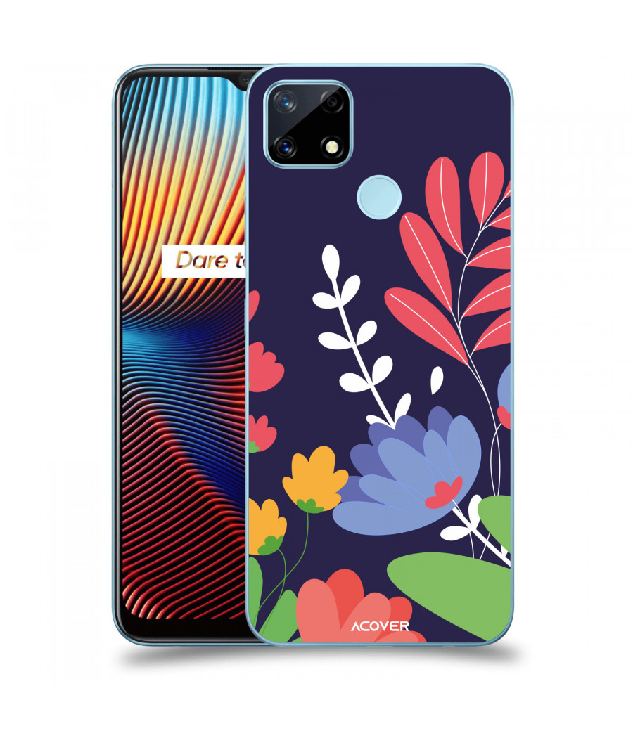 ACOVER Kryt na mobil Realme 7i s motivem Colorful Flowers