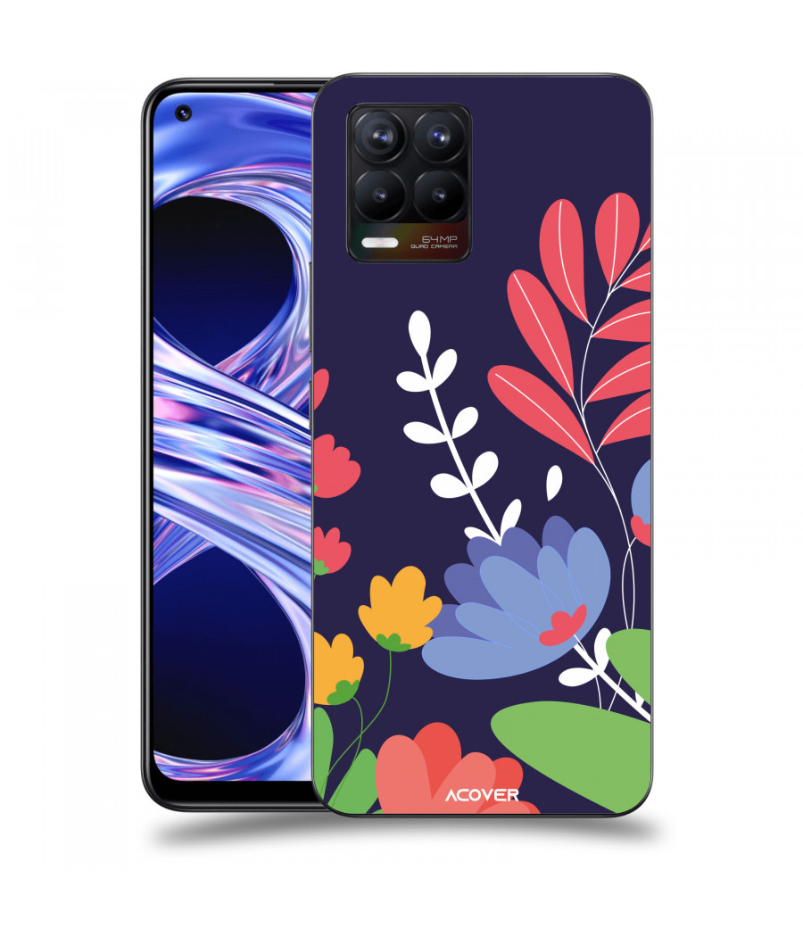 ACOVER Kryt na mobil Realme 8 s motivem Colorful Flowers
