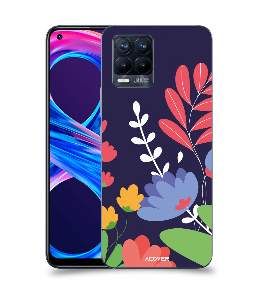 ACOVER Kryt na mobil Realme 8 Pro s motivem Colorful Flowers
