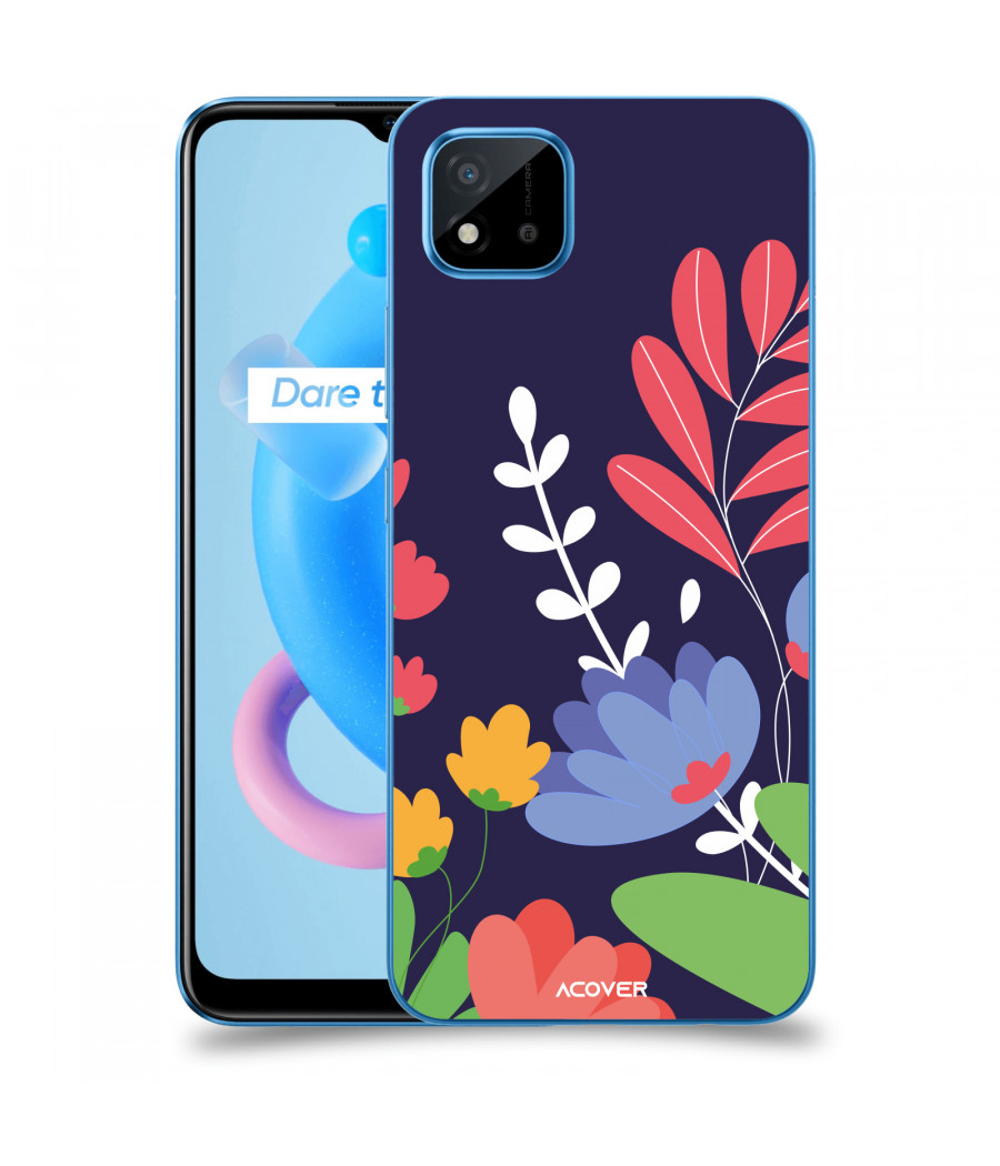 ACOVER Kryt na mobil Realme C11 (2021) s motivem Colorful Flowers