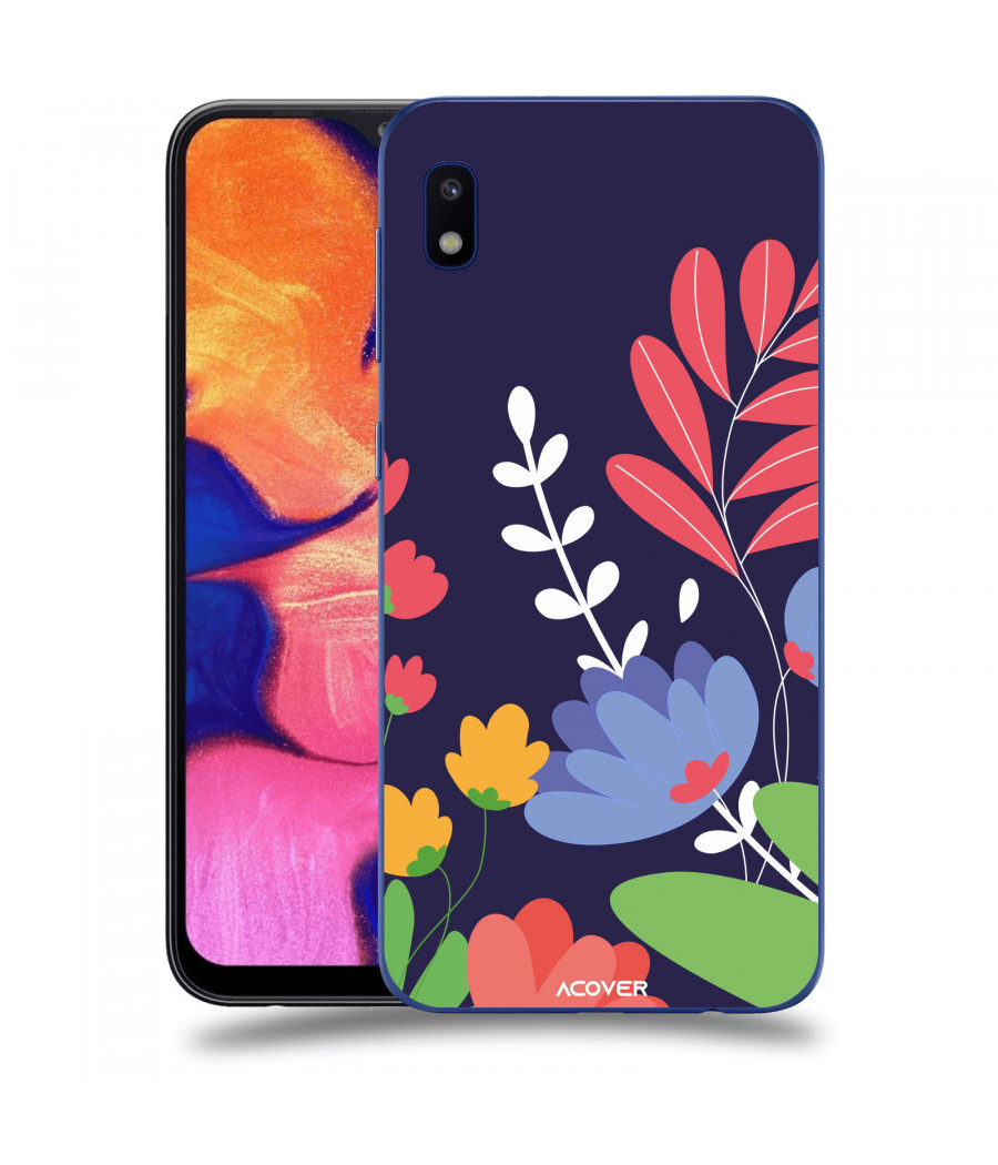 ACOVER Kryt na mobil Samsung Galaxy A10 A105F s motivem Colorful Flowers