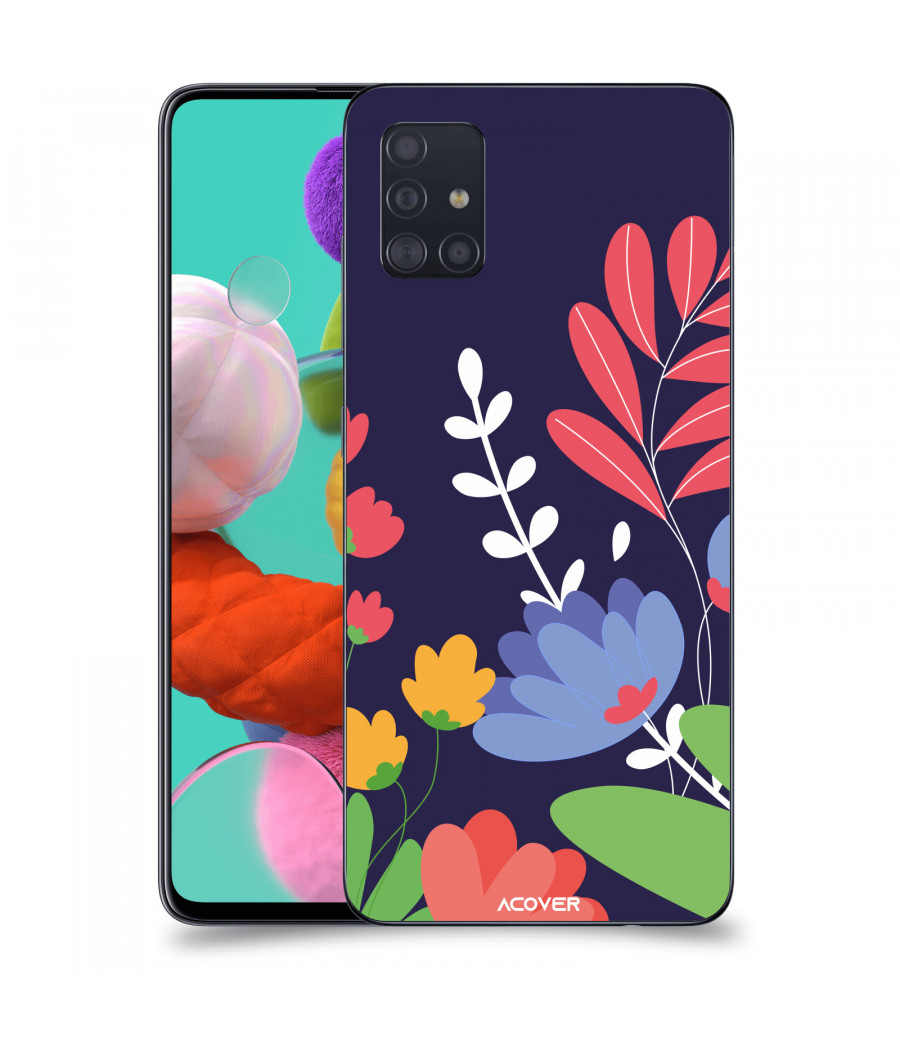 ACOVER Kryt na mobil Samsung Galaxy A51 A515F s motivem Colorful Flowers