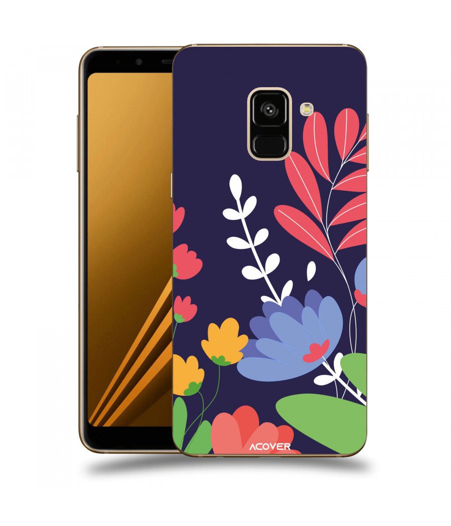 ACOVER Kryt na mobil Samsung Galaxy A8 2018 A530F s motivem Colorful Flowers