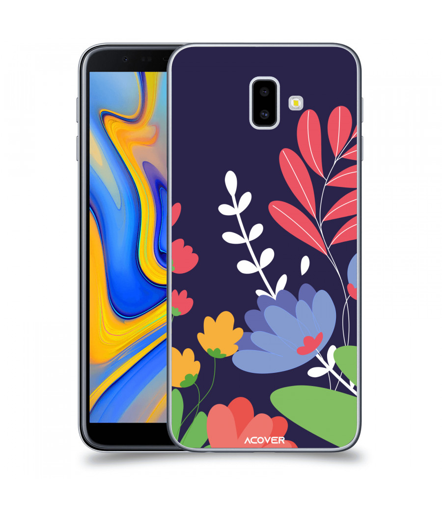ACOVER Kryt na mobil Samsung Galaxy J6+ J610F s motivem Colorful Flowers