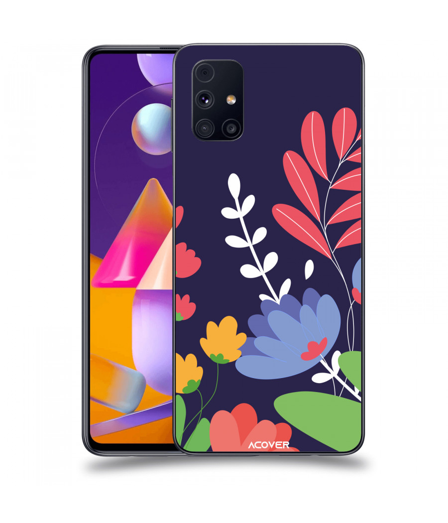 ACOVER Kryt na mobil Samsung Galaxy M31s s motivem Colorful Flowers