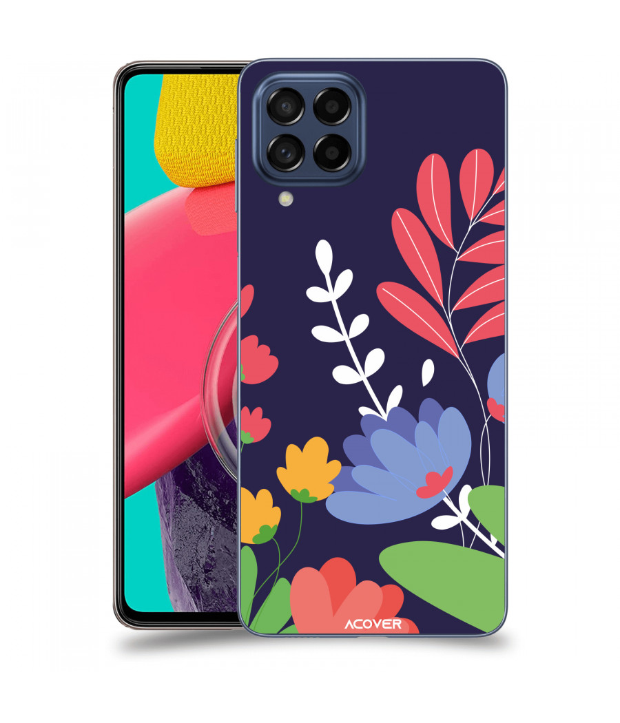 ACOVER Kryt na mobil Samsung Galaxy M53 5G s motivem Colorful Flowers