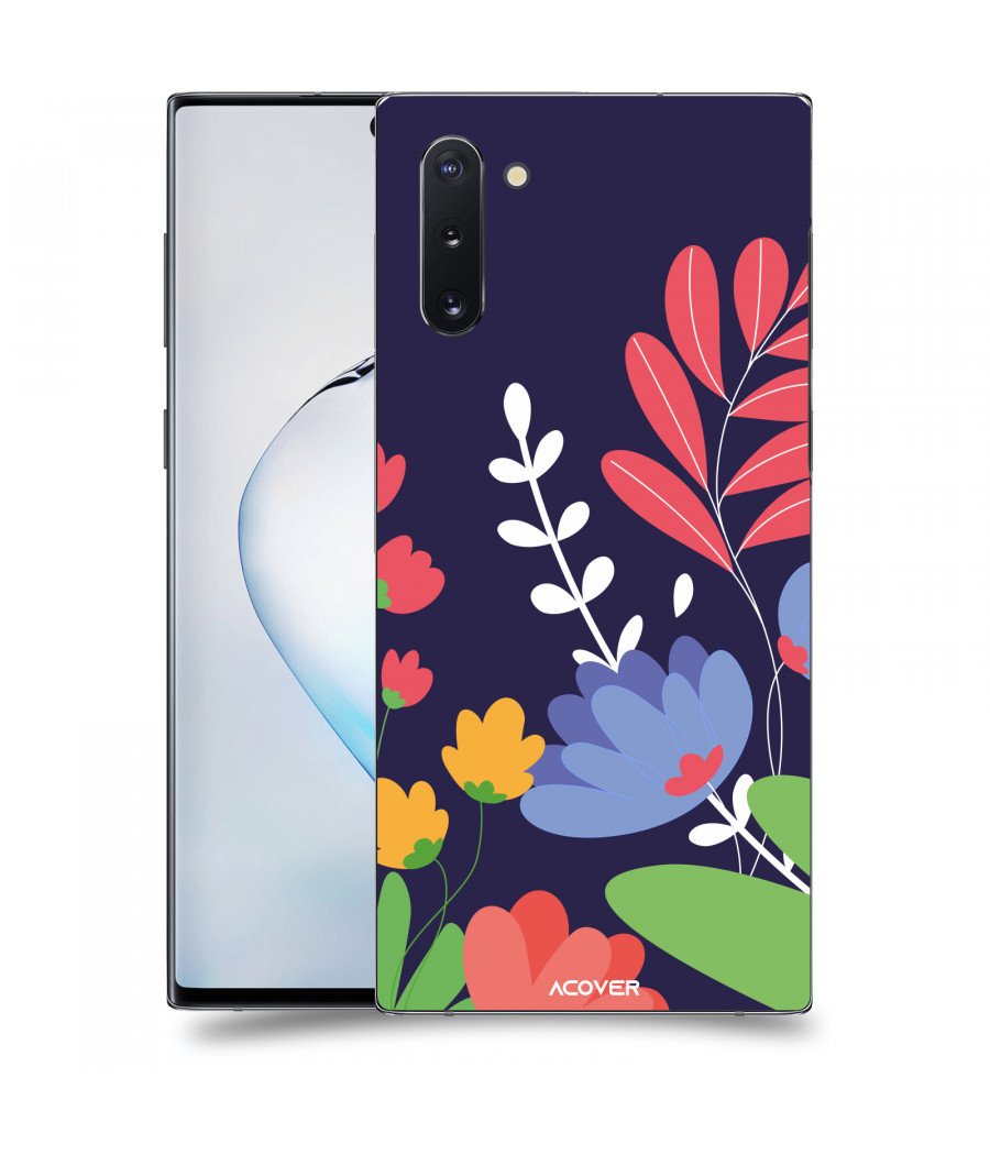 ACOVER Kryt na mobil Samsung Galaxy Note 10 N970F s motivem Colorful Flowers