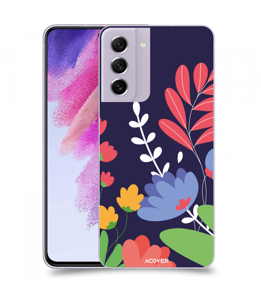 ACOVER Kryt na mobil Samsung Galaxy S21 FE 5G s motivem Colorful Flowers