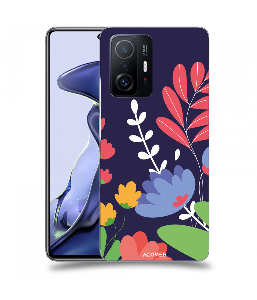 ACOVER Kryt na mobil Xiaomi 11T s motivem Colorful Flowers
