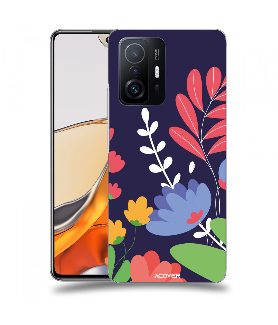 ACOVER Kryt na mobil Xiaomi 11T Pro s motivem Colorful Flowers