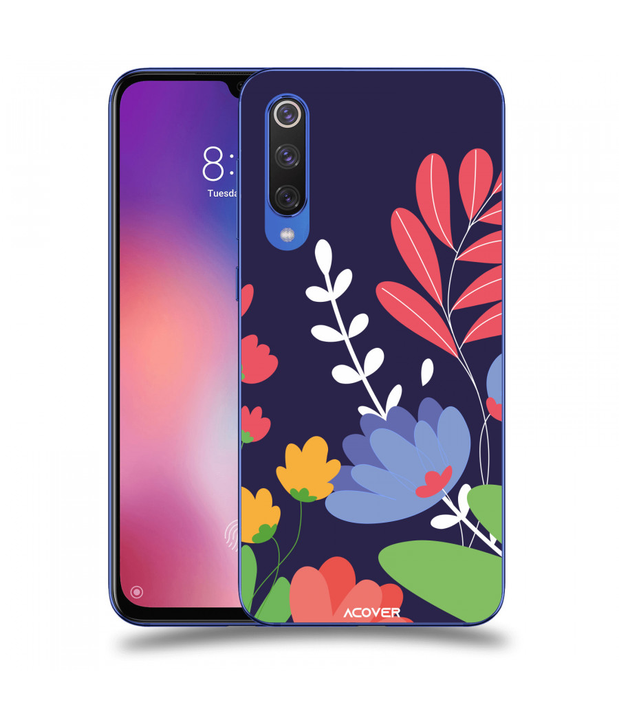 ACOVER Kryt na mobil Xiaomi Mi 9 SE s motivem Colorful Flowers