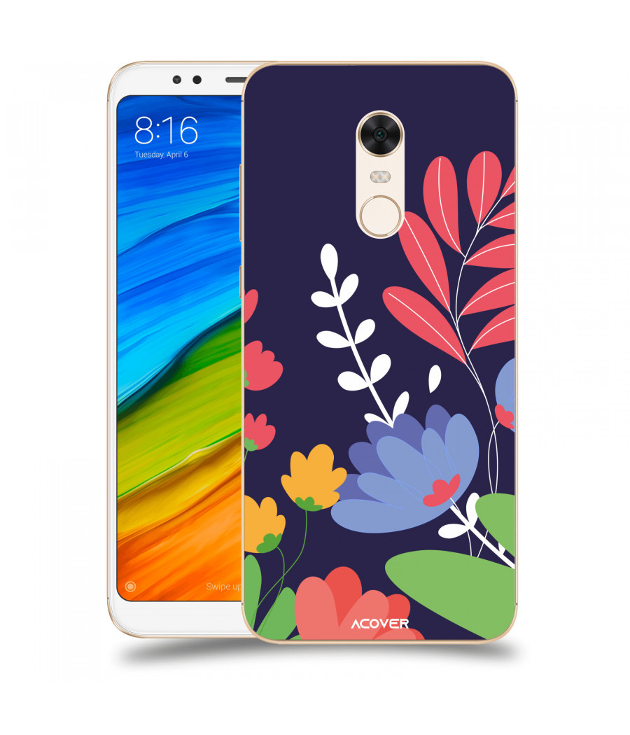 ACOVER Kryt na mobil Xiaomi Redmi 5 Plus Global s motivem Colorful Flowers