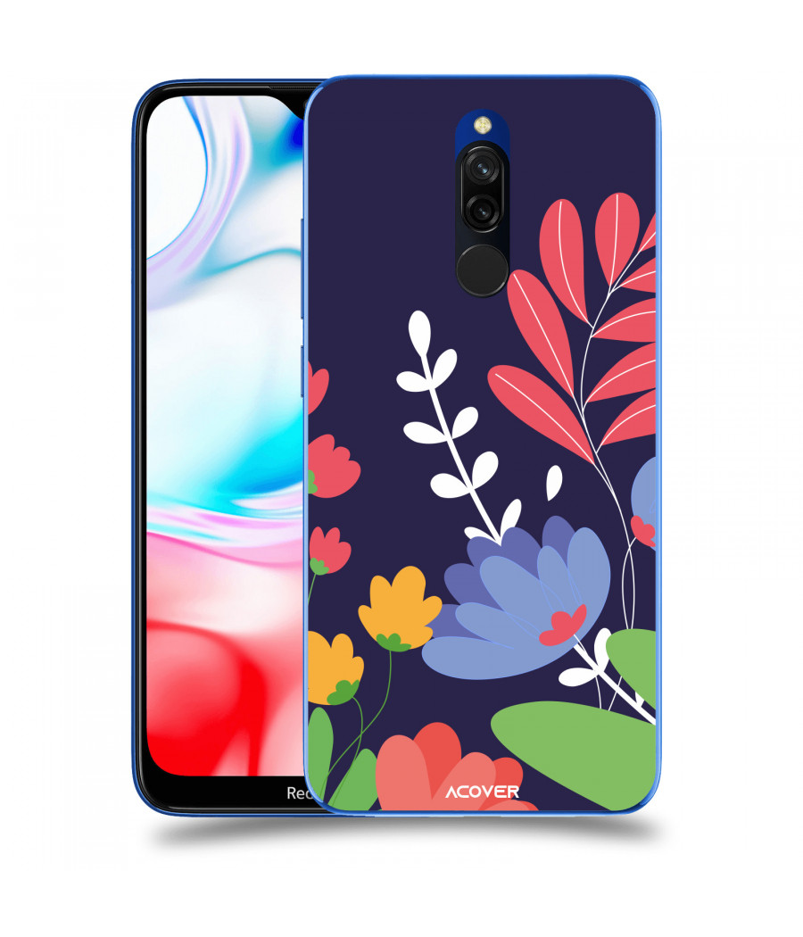 ACOVER Kryt na mobil Xiaomi Redmi 8 s motivem Colorful Flowers