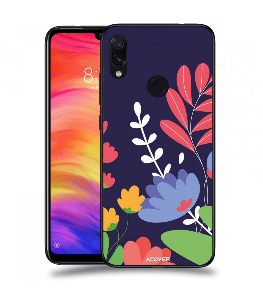 ACOVER Kryt na mobil Xiaomi Redmi Note 7 s motivem Colorful Flowers