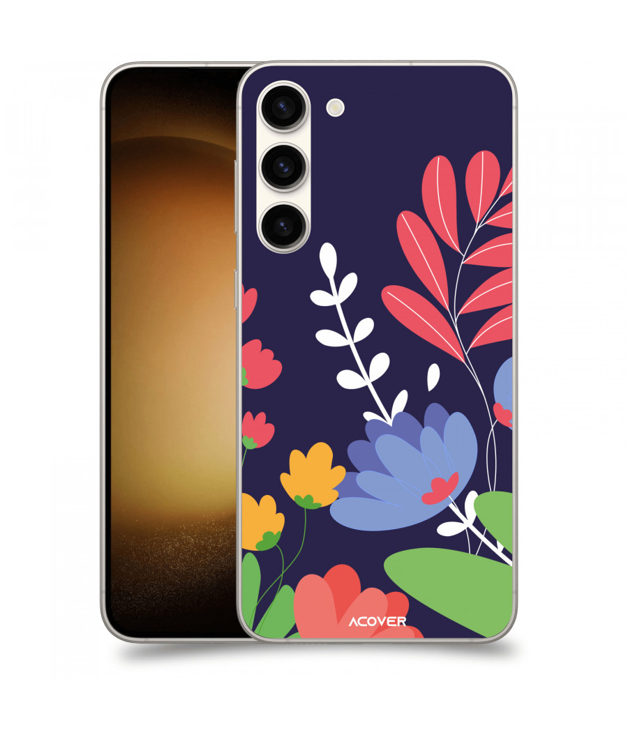 ACOVER Kryt na mobil Samsung Galaxy S23+ 5G s motivem Colorful Flowers