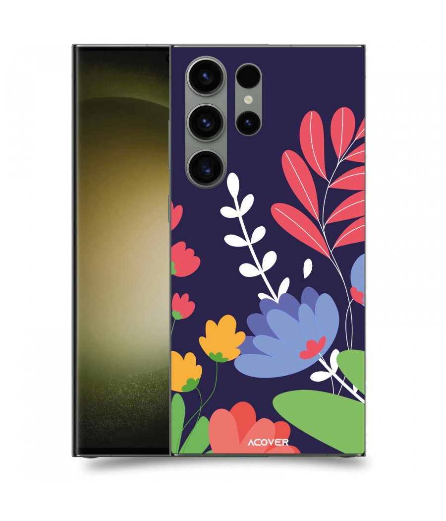 ACOVER Kryt na mobil Samsung Galaxy S23 Ultra 5G s motivem Colorful Flowers