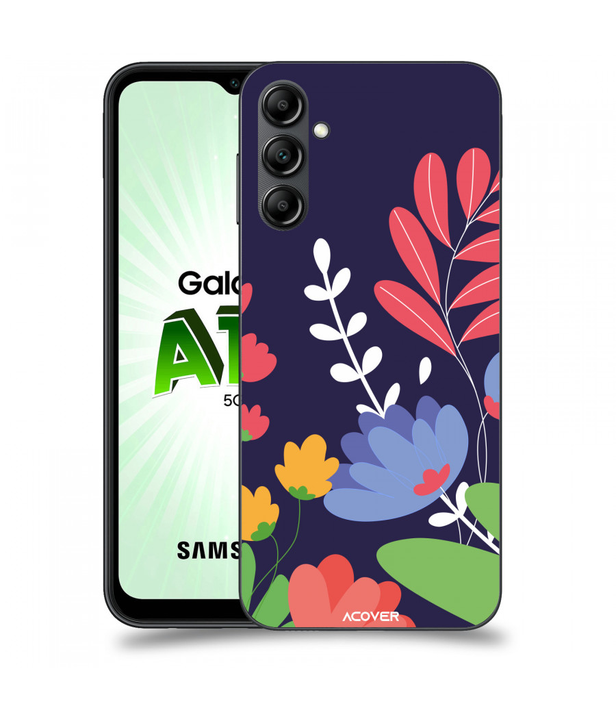 ACOVER Kryt na mobil Samsung Galaxy A14 5G s motivem Colorful Flowers