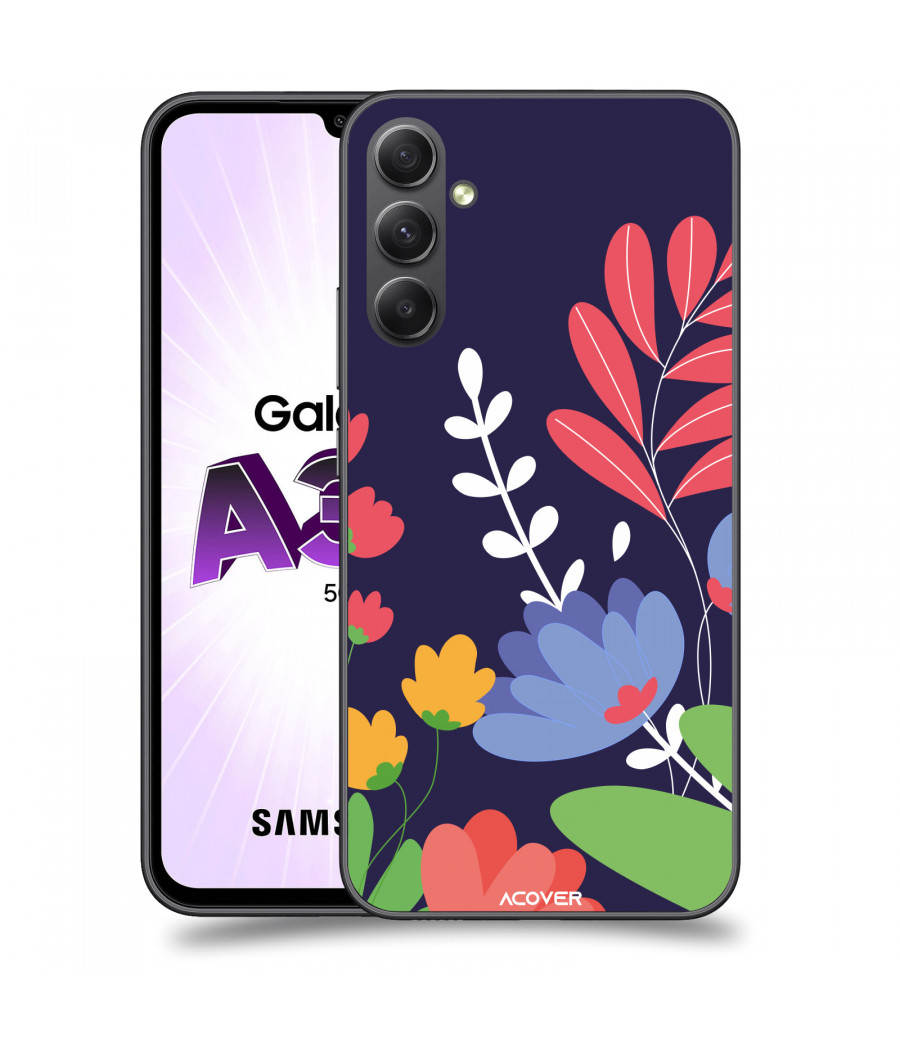 ACOVER Kryt na mobil Samsung Galaxy A34 s motivem Colorful Flowers