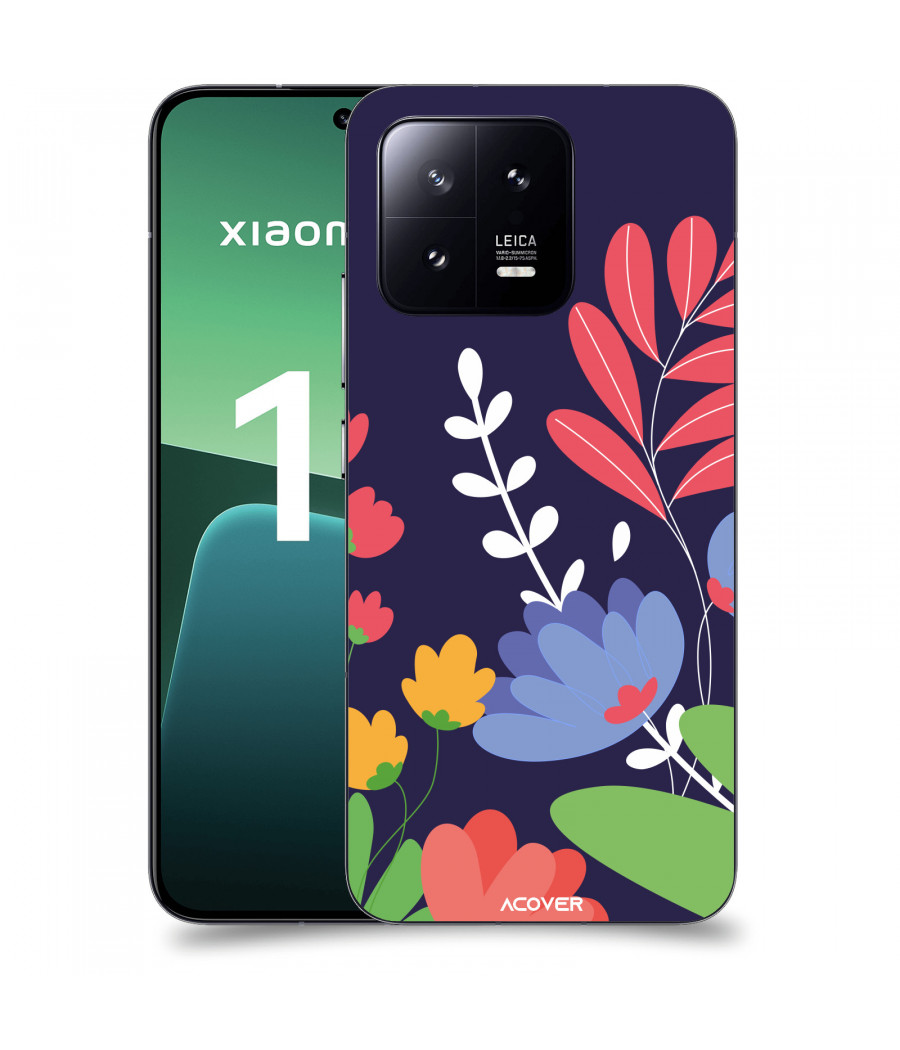 ACOVER Kryt na mobil Xiaomi 13 s motivem Colorful Flowers
