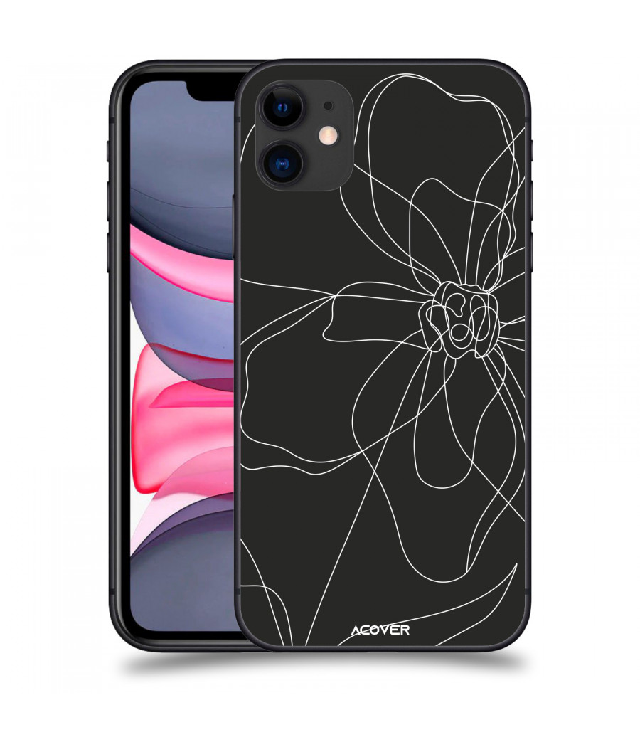 ACOVER Kryt na mobil Apple iPhone 11 s motivem Line Flower I