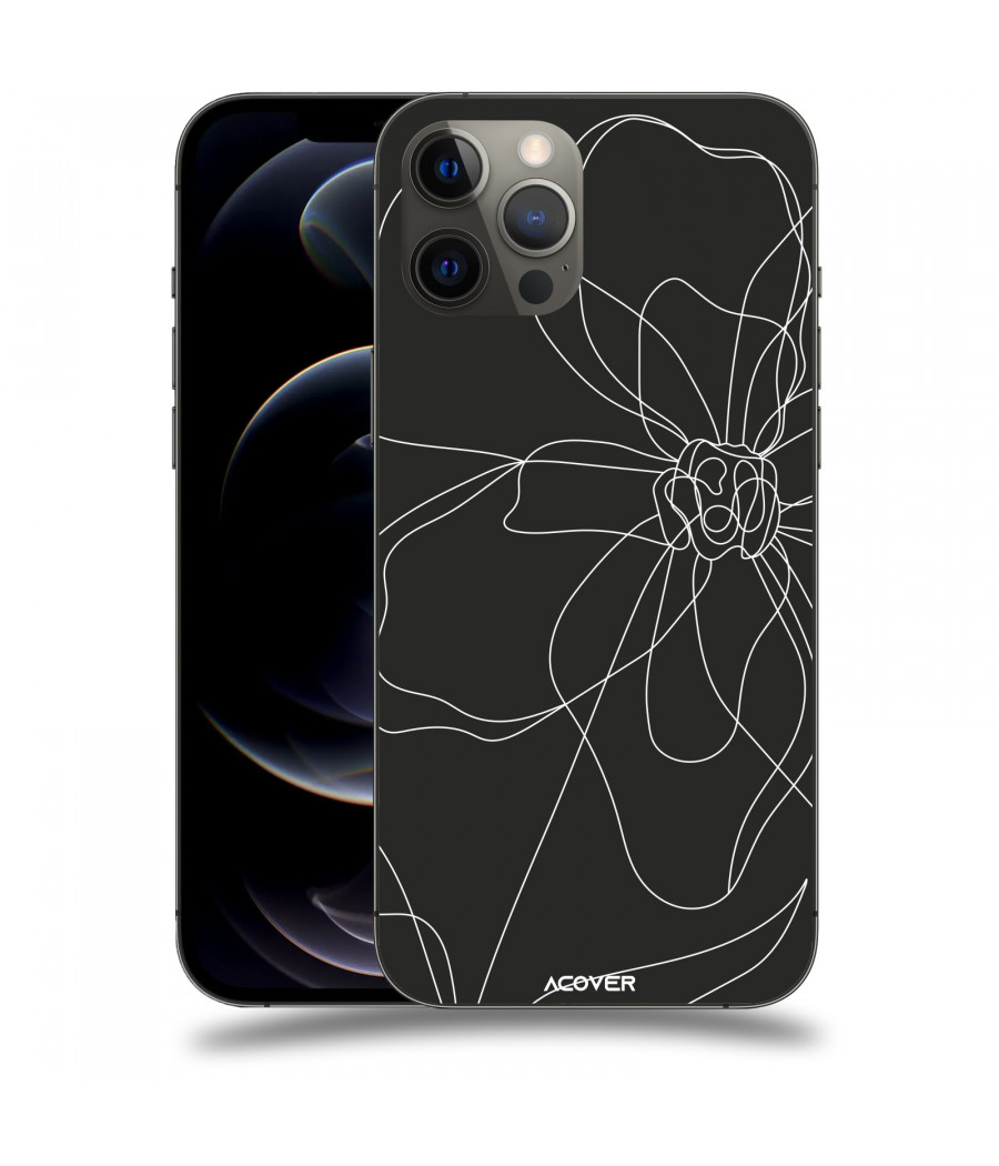 ACOVER Kryt na mobil Apple iPhone 12 Pro Max s motivem Line Flower I