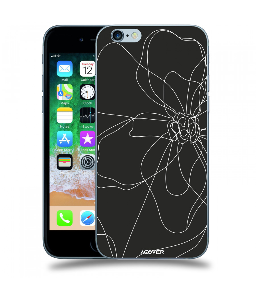 ACOVER Kryt na mobil Apple iPhone 6/6S s motivem Line Flower I