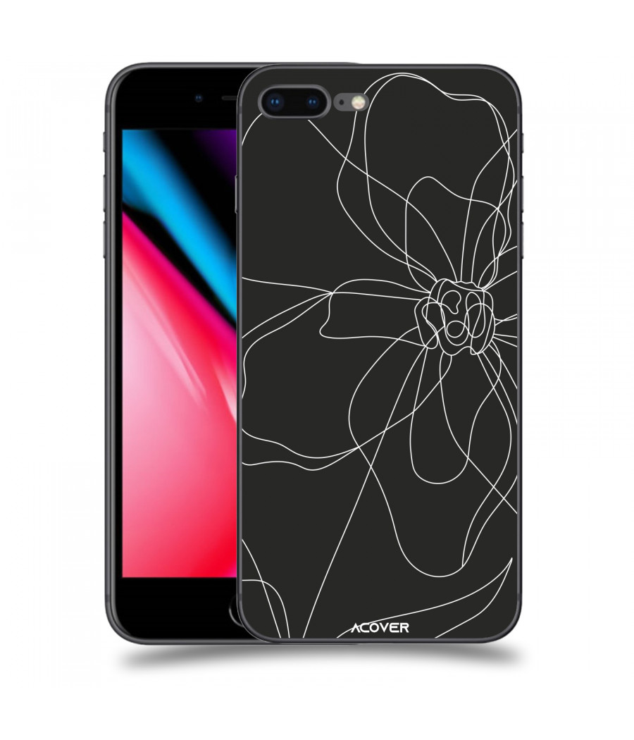 ACOVER Kryt na mobil Apple iPhone 8 Plus s motivem Line Flower I