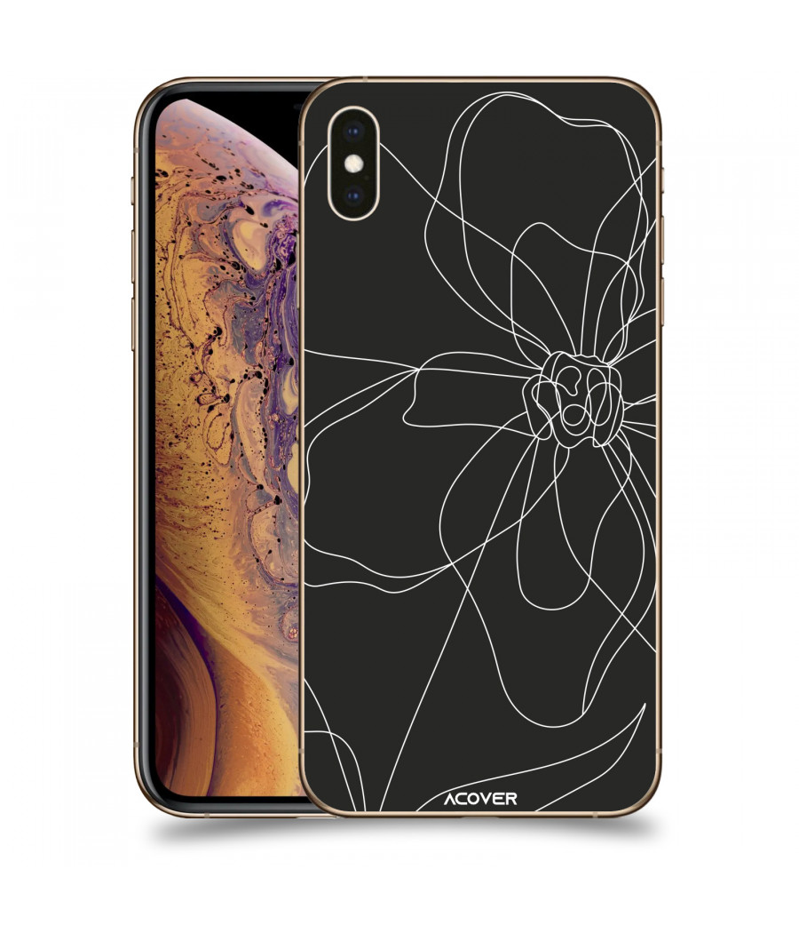 ACOVER Kryt na mobil Apple iPhone XS Max s motivem Line Flower I
