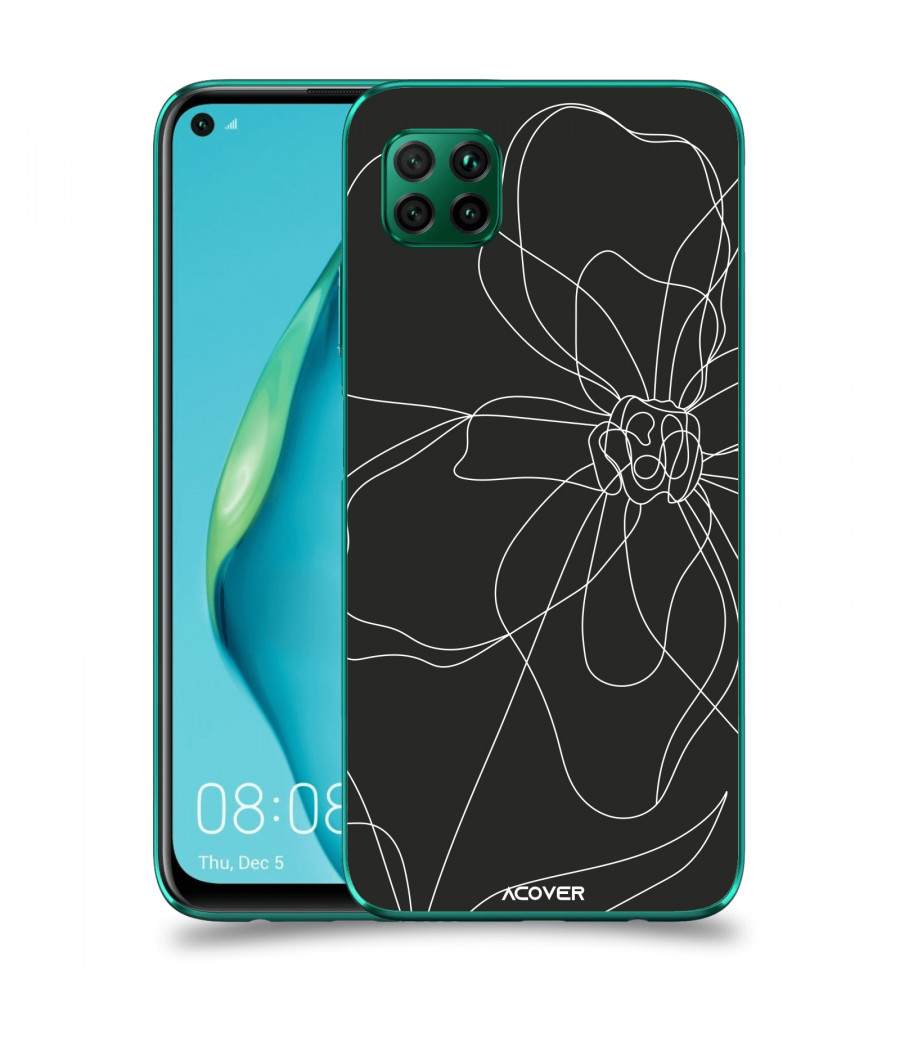 ACOVER Kryt na mobil Huawei P40 Lite s motivem Line Flower I