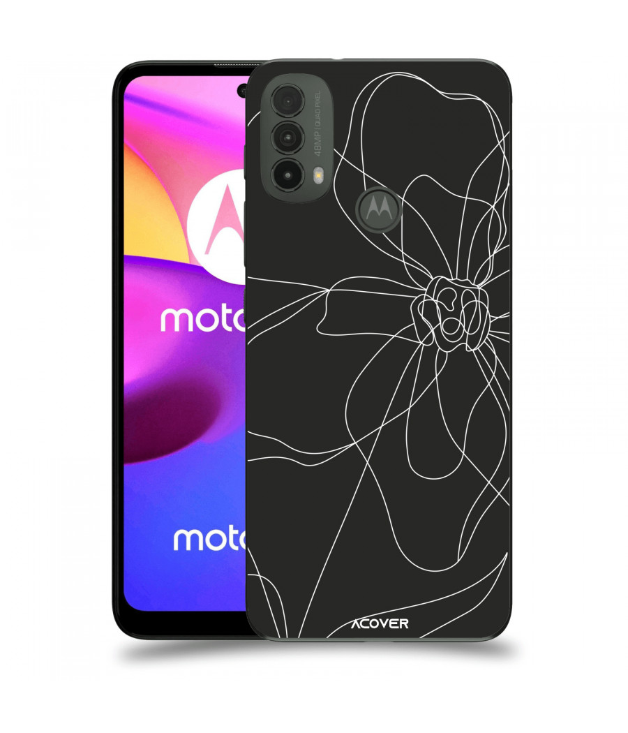 ACOVER Kryt na mobil Motorola Moto E40 s motivem Line Flower I