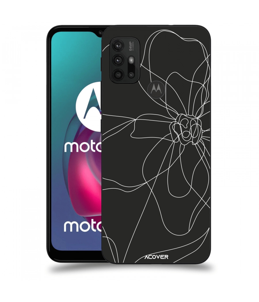 ACOVER Kryt na mobil Motorola Moto G30 s motivem Line Flower I